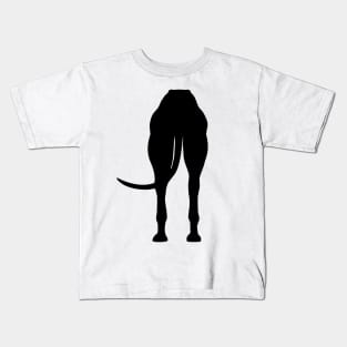 Greyt Butt Greyhound Behind Kids T-Shirt